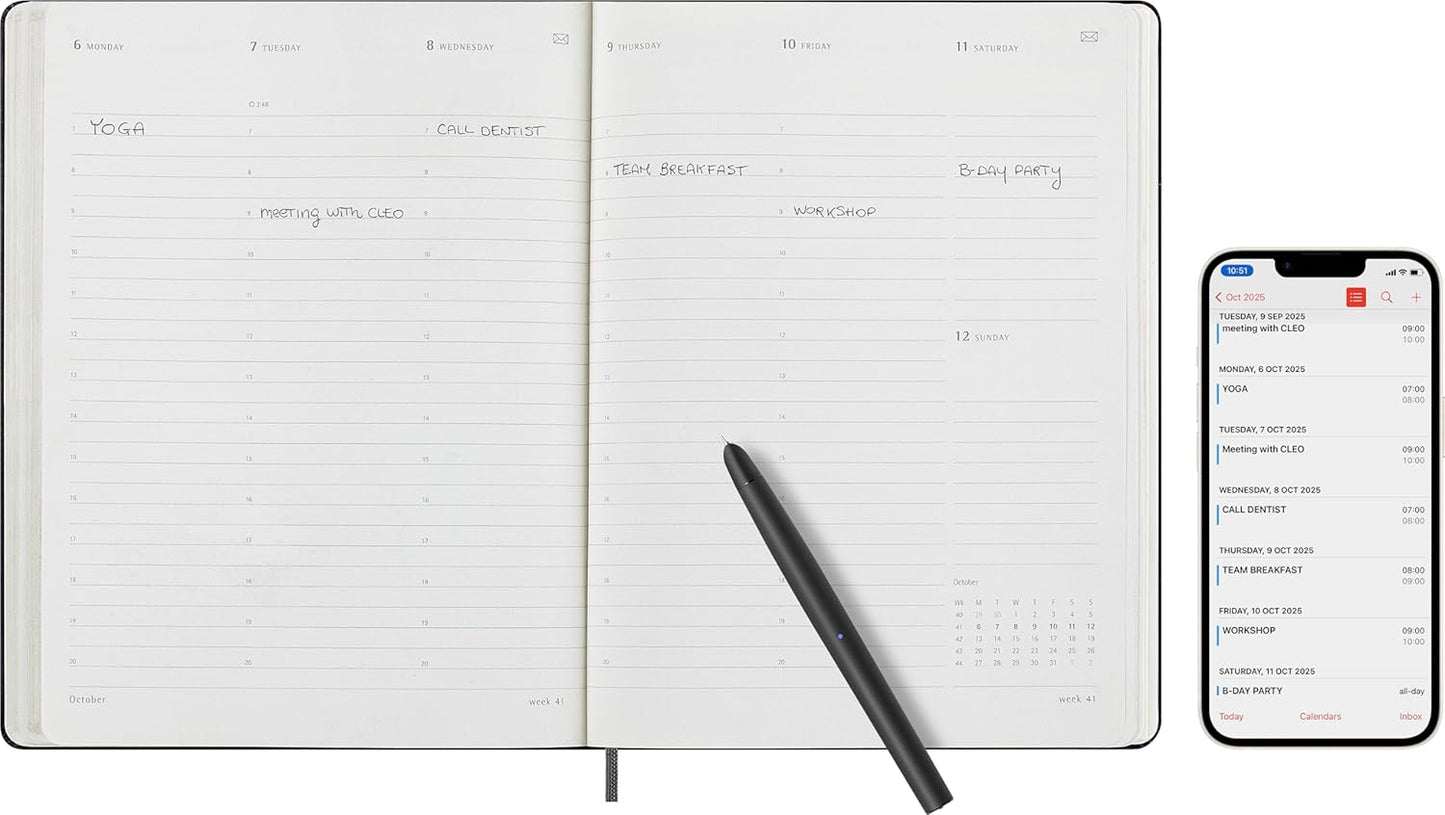 Ampeva Smart Planner PRO 2025 – Weekly & Monthly Productivity Planner | Goal Setting Professional Organizer 2025