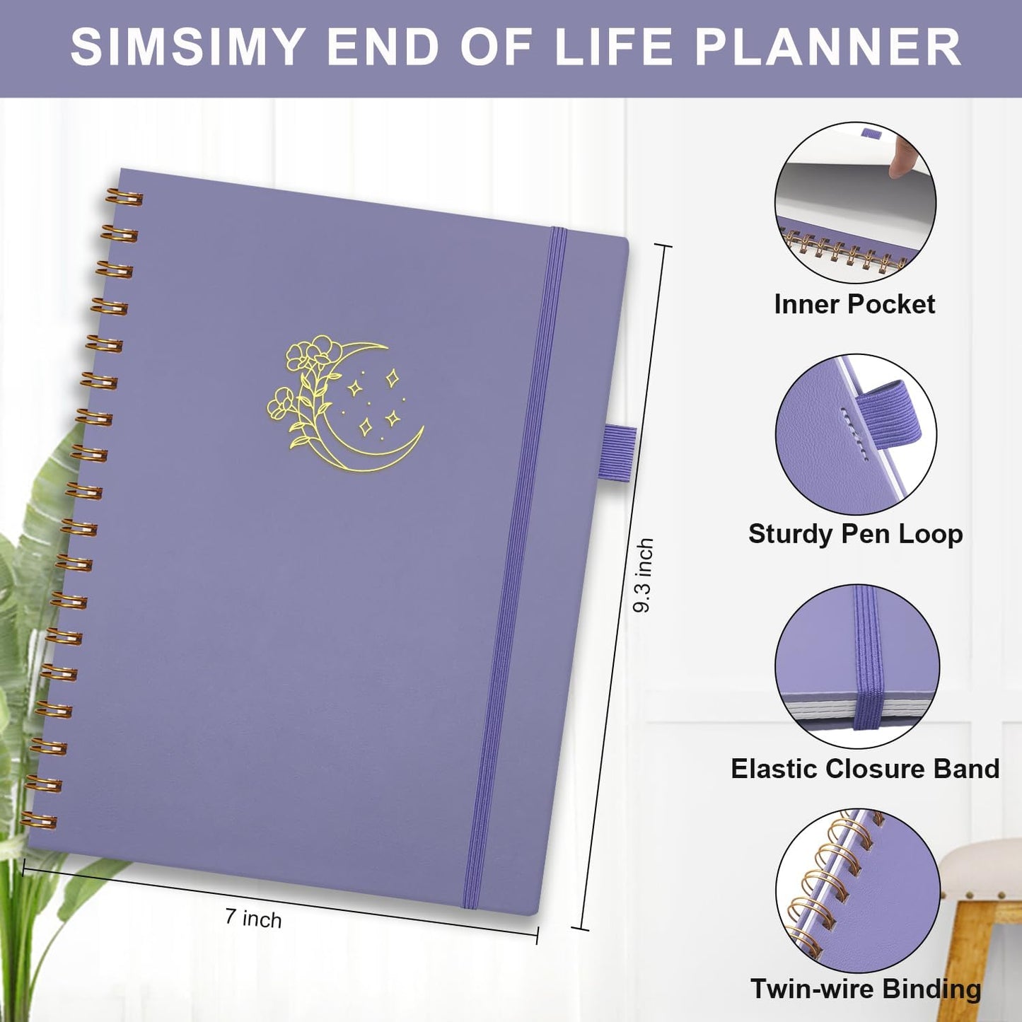 Ampeva End of Life Planner – Estate Planning & Important Information Organizer | Final Wishes & Legacy Workbook