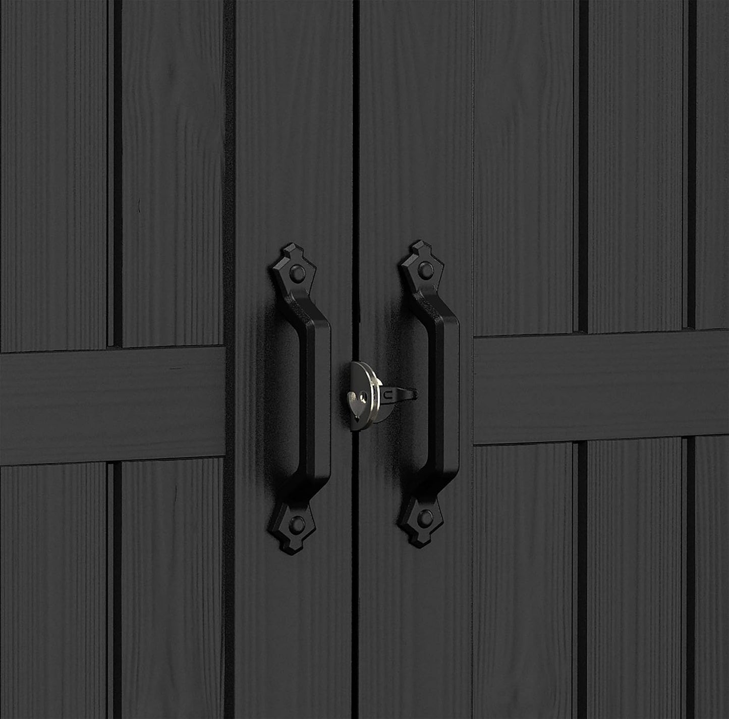 Keter Premier Apex Outdoor Garden Storage Shed, Grey, 7.5 x 7 ft