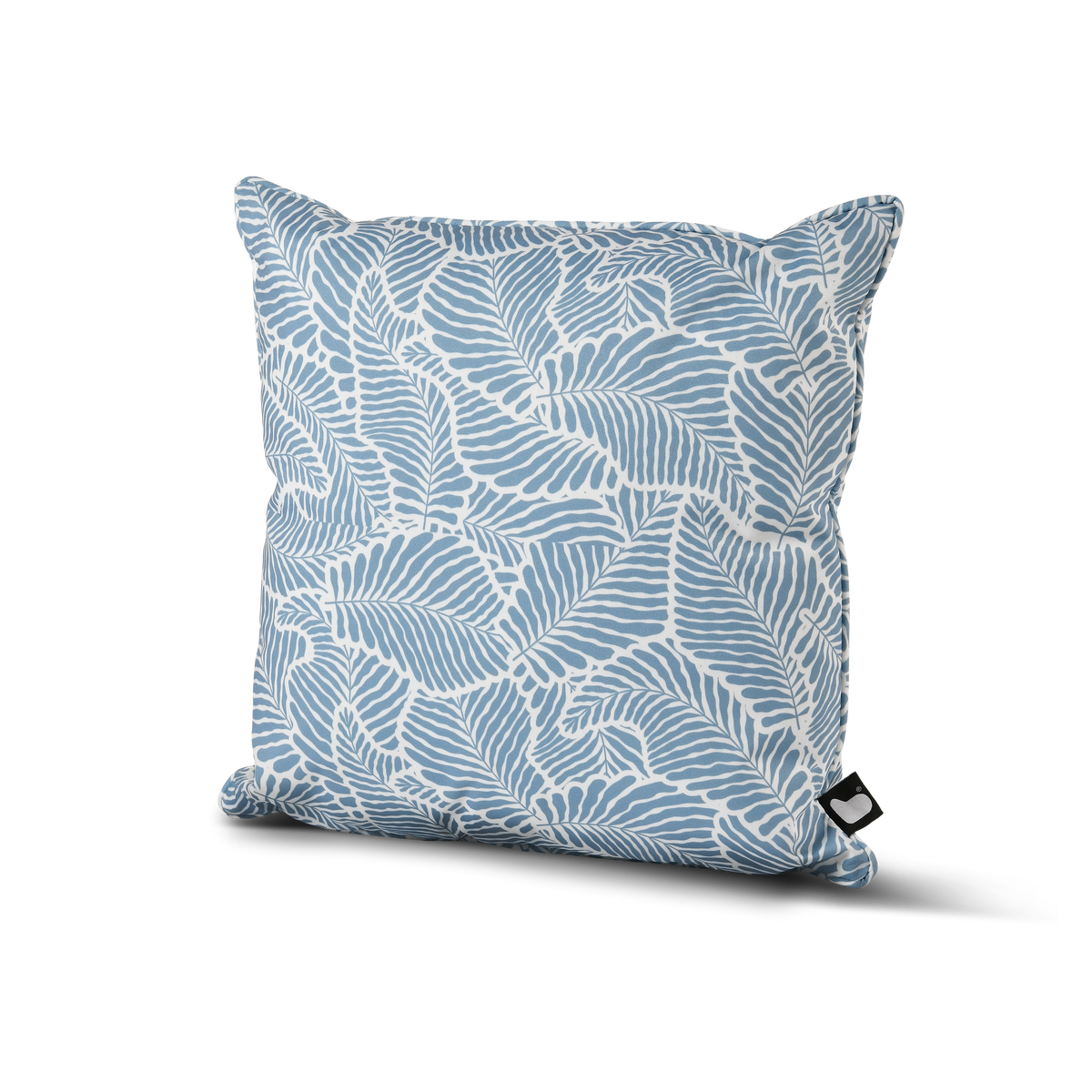 B Cushion Poplar Leaf Sea Blue